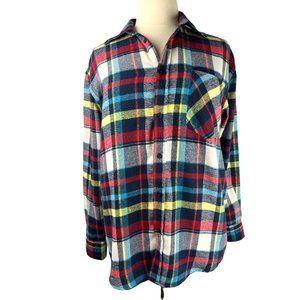 ACTIVA Sports Inc Plaid Flannel Button Down Shirt, Men's XXL